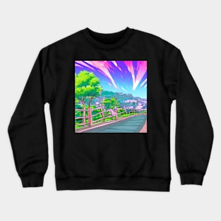 Anime Style Landscape Crewneck Sweatshirt